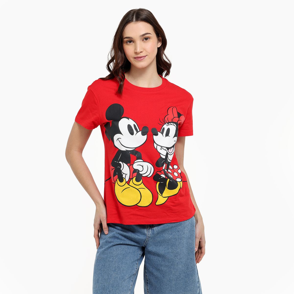 SYBILLA - Camiseta Mujer con Estampado Manga corta de Algodón Sybilla