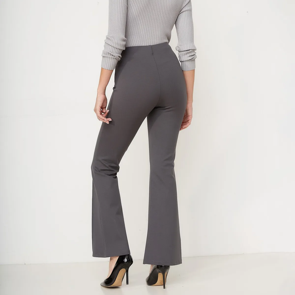 MOSSIMO - Pantalón Flare Mujer Tiro medio Mossimo