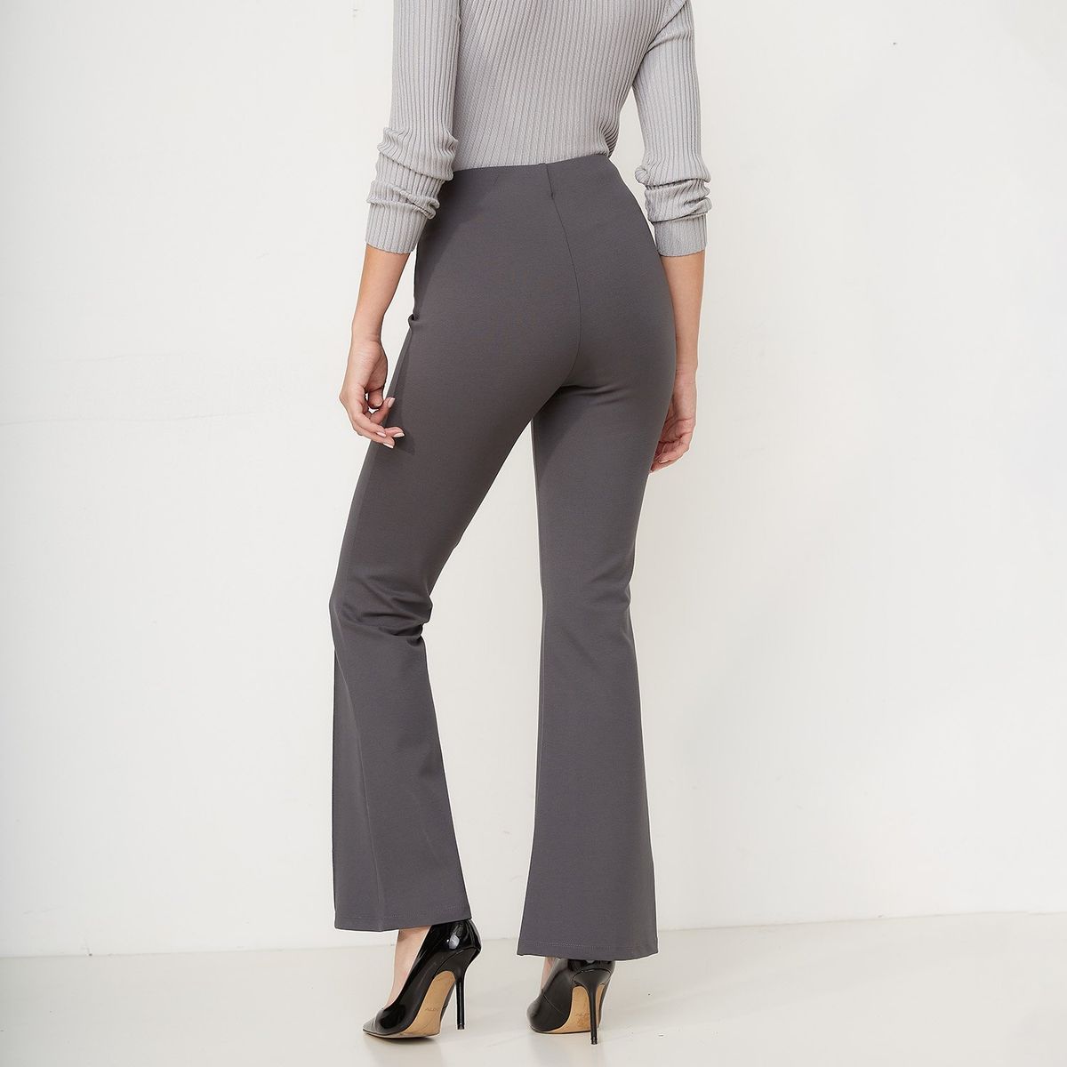 MOSSIMO - Pantalón Flare Mujer Tiro medio Mossimo