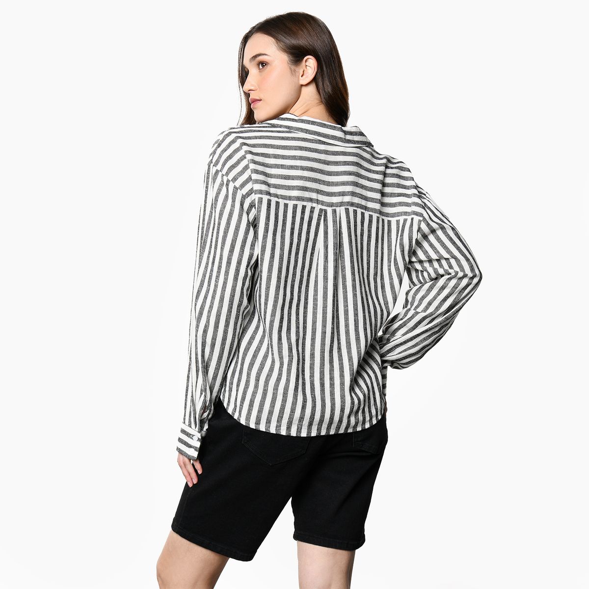 DENIMLAB - Blusa Mujer de Rayas Manga larga Denimlab