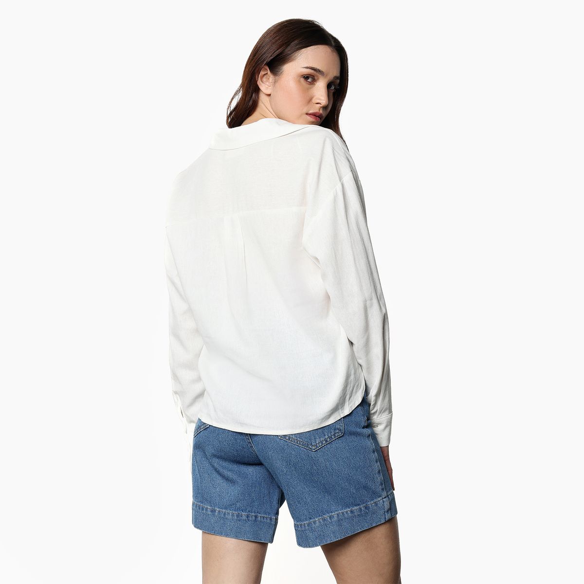 DENIMLAB - Blusa Mujer de Rayas Manga larga Denimlab
