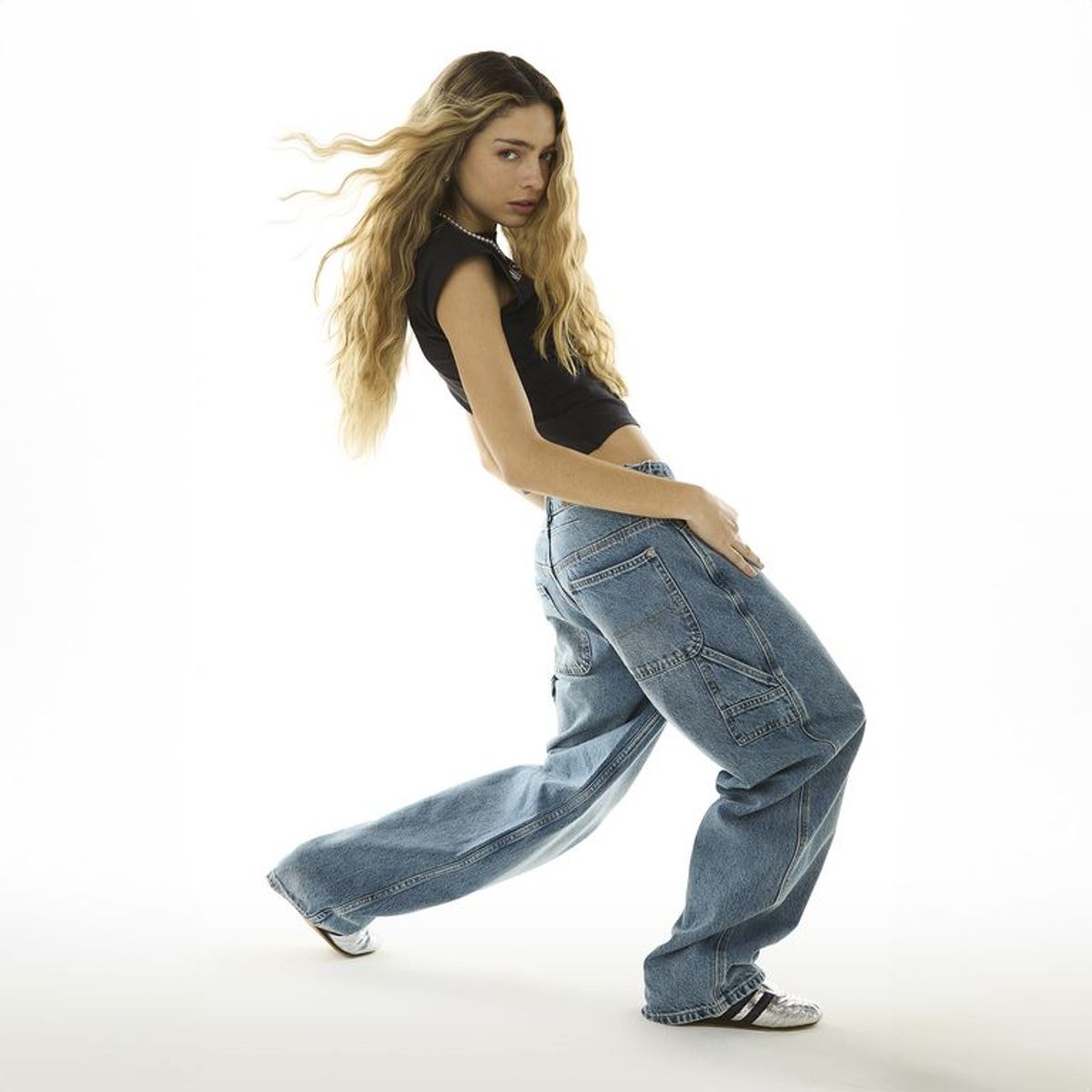 SYBILLA - Jean Balloon Mujer Tiro medio Sybilla