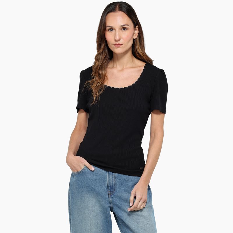 NEWPORT - Camiseta Mujer Manga corta Algodón Newport