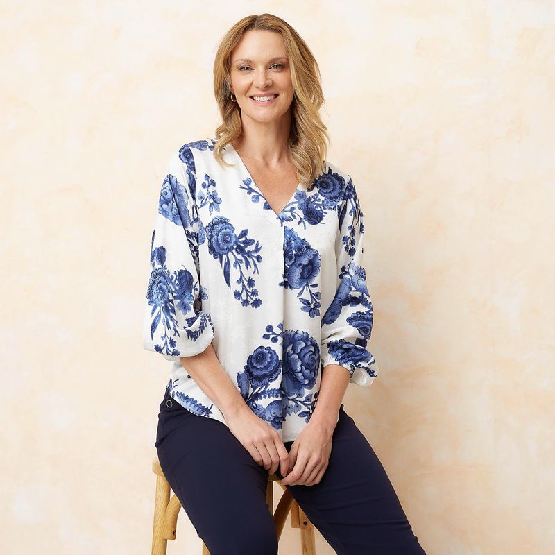 SOUTHLAND - Blusa Mujer con Estampado Manga larga Southland