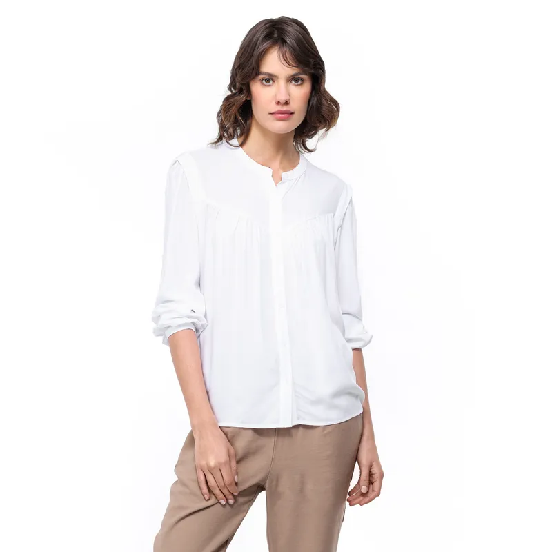 UNIVERSITY CLUB - Blusa Mujer Manga larga globo University Club