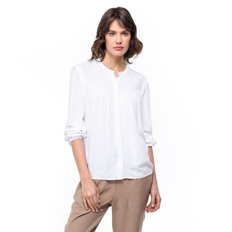 UNIVERSITY CLUB - Blusa Mujer Manga larga globo University Club