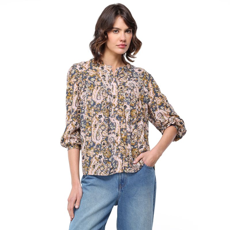 UNIVERSITY CLUB - Blusa Mujer Manga larga globo University Club