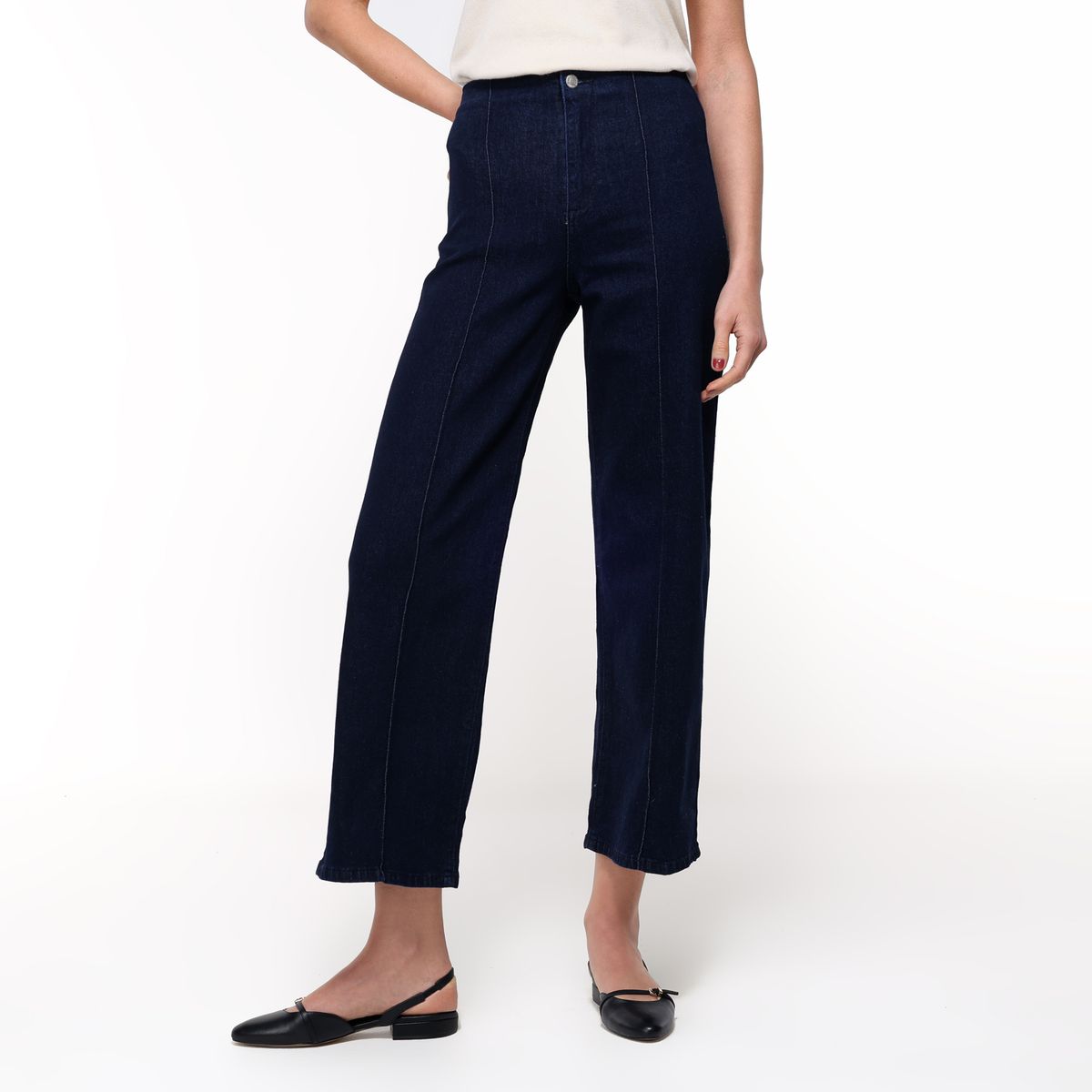 UNIVERSITY CLUB - Jean Wide leg Mujer Tiro medio University Club