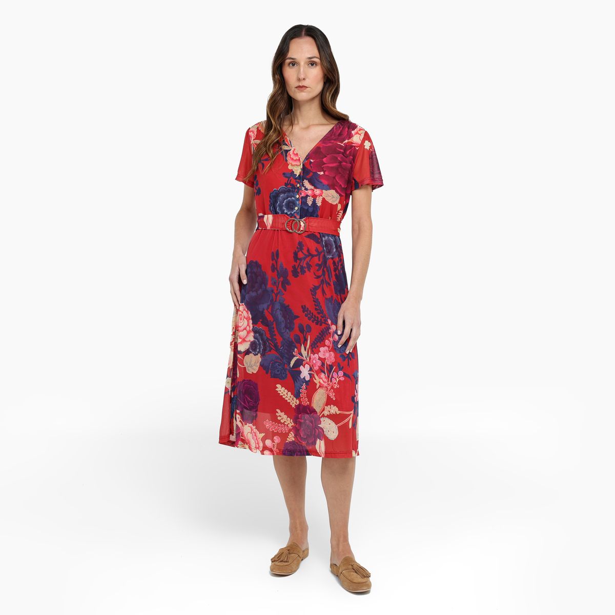 SOUTHLAND - Vestido Mujer Largo Casual Southland