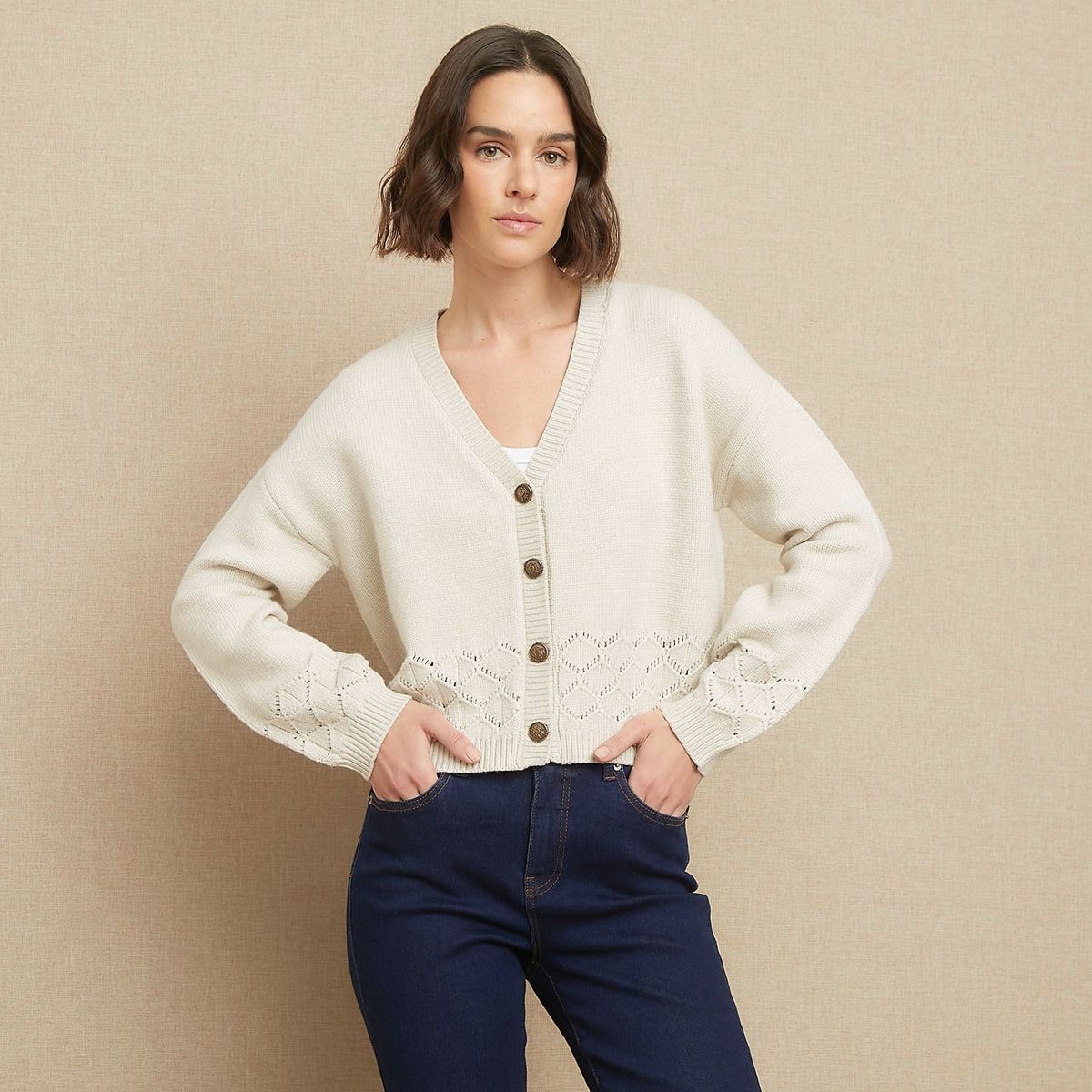 UNIVERSITY CLUB - Cardigan Mujer Con Bordado University Club