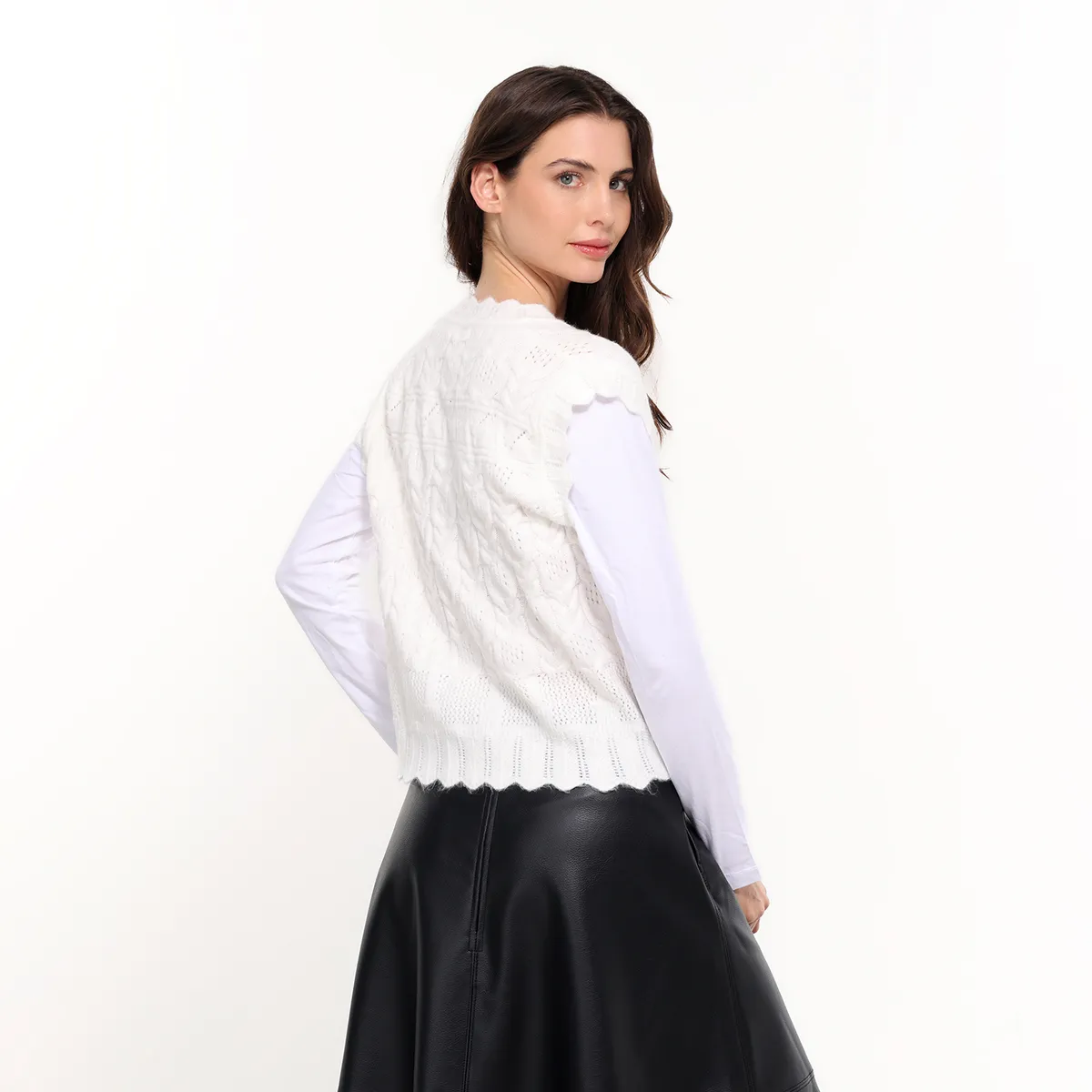 UNIVERSITY CLUB - Chaleco Mujer Tejido Slim fit University Club