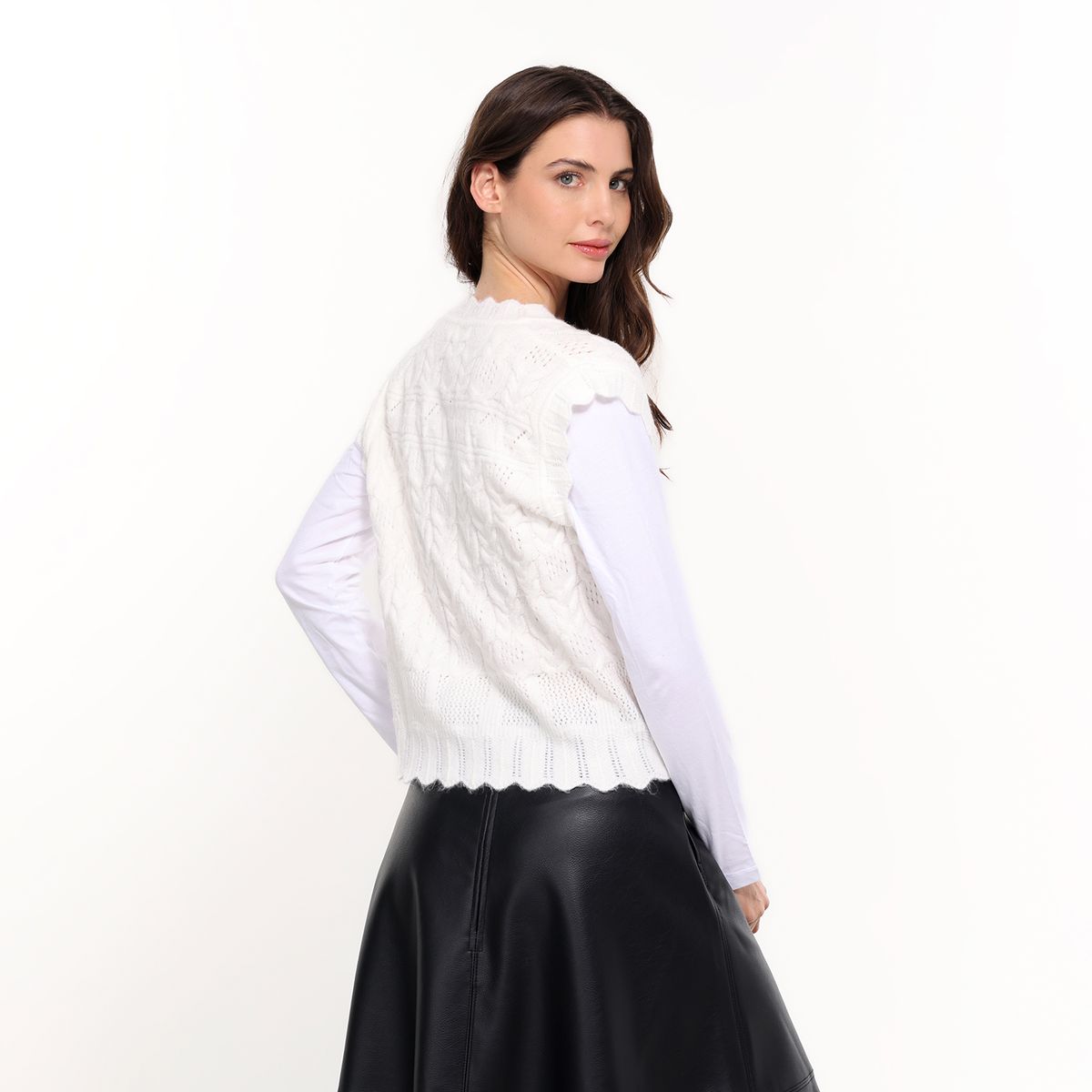 UNIVERSITY CLUB - Chaleco Mujer Tejido Slim fit University Club