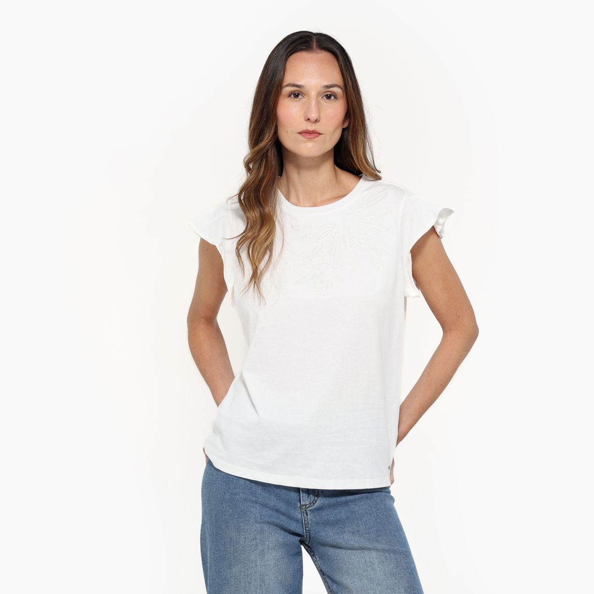 NEWPORT - Camiseta Mujer Manga corta de Algodón Newport