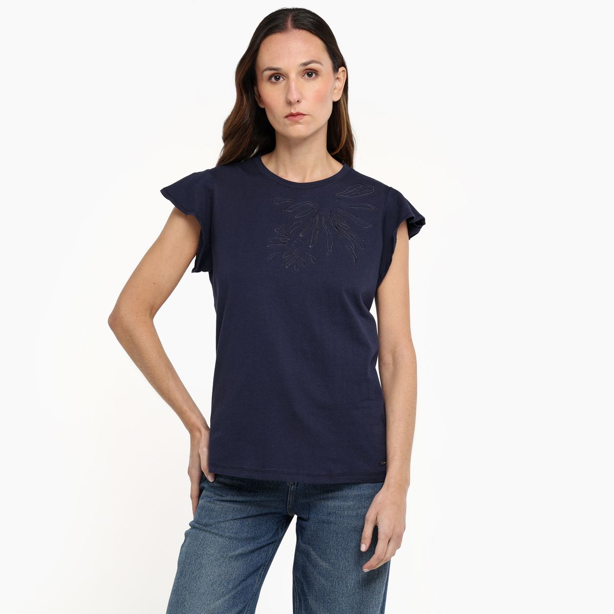 NEWPORT - Camiseta Mujer Manga corta de Algodón Newport