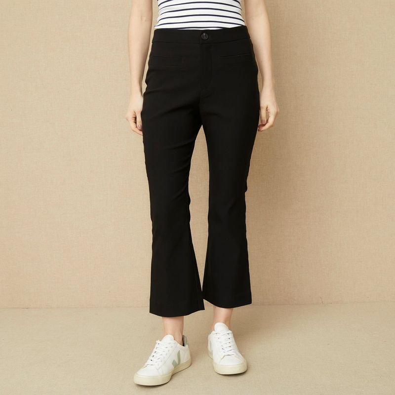 UNIVERSITY CLUB - Pantalón Flare Mujer Tiro alto con Estampado University Club