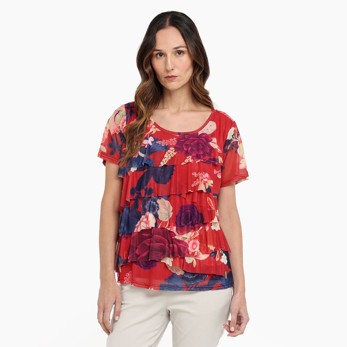 SOUTHLAND - Blusa Mujer con Estampado Manga corta Southland
