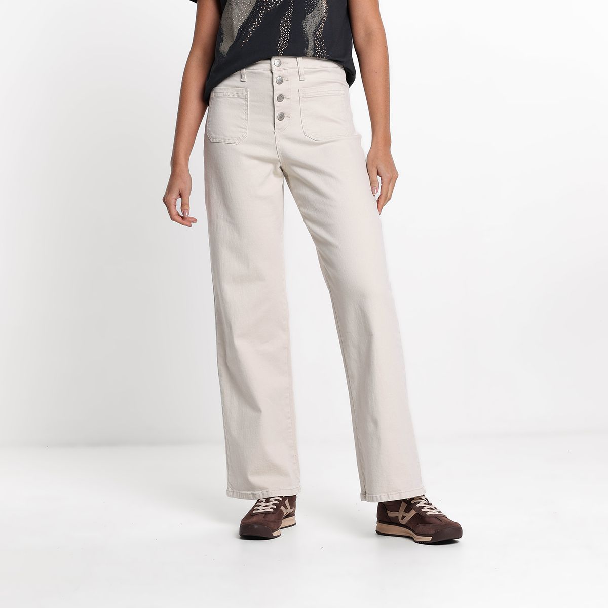 UNIVERSITY CLUB - Jean Recto Mujer Tiro medio University Club