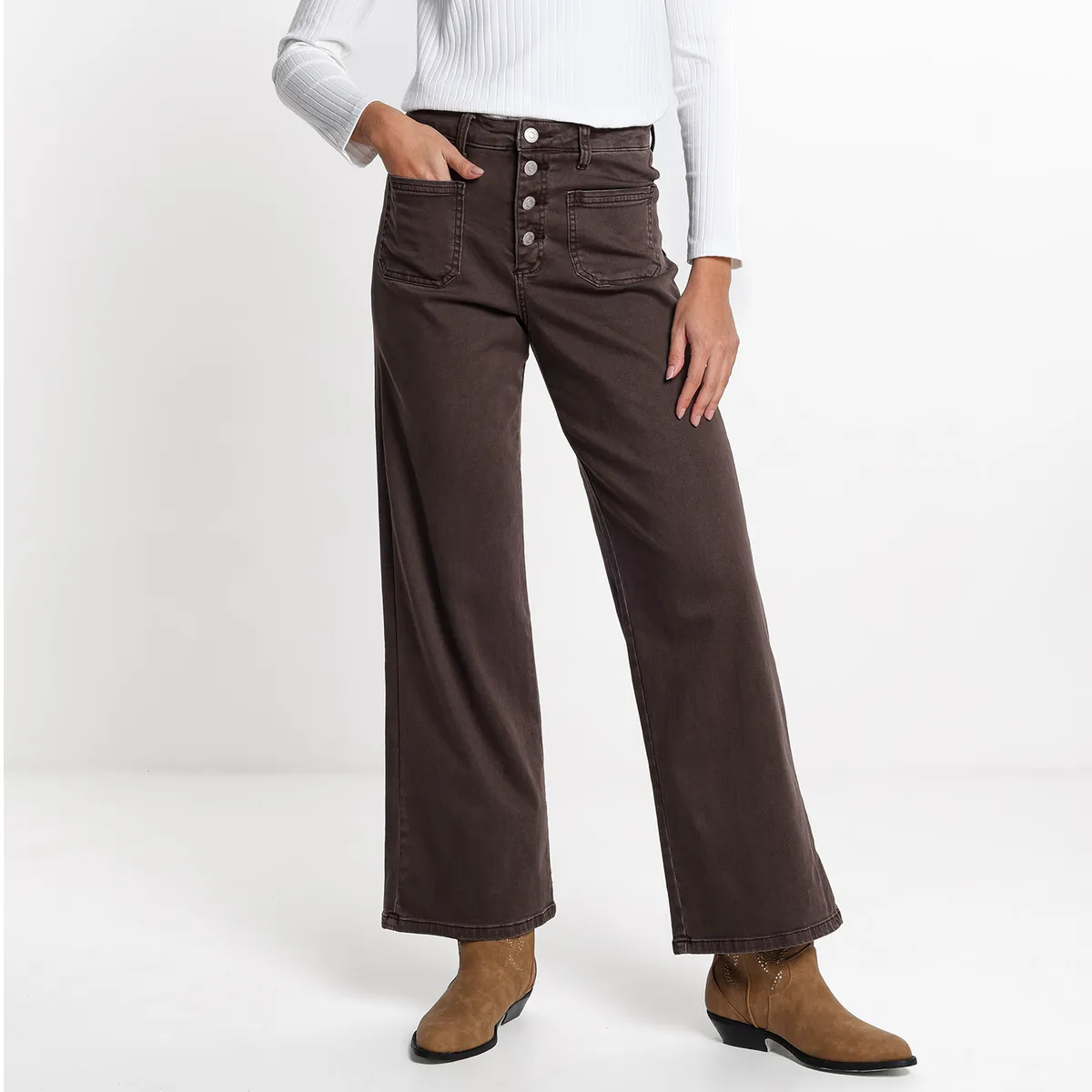 UNIVERSITY CLUB - Jean Recto Mujer Tiro medio University Club