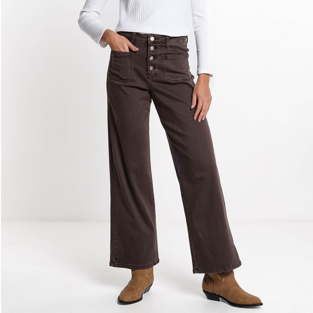 UNIVERSITY CLUB - Jean Recto Mujer Tiro medio University Club