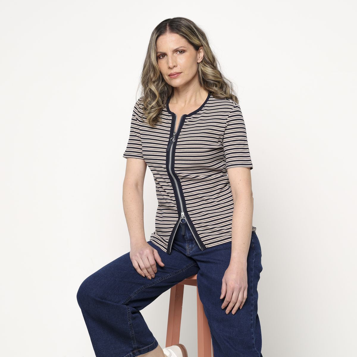 NEWPORT - Camiseta Mujer Manga corta de Algodón Newport