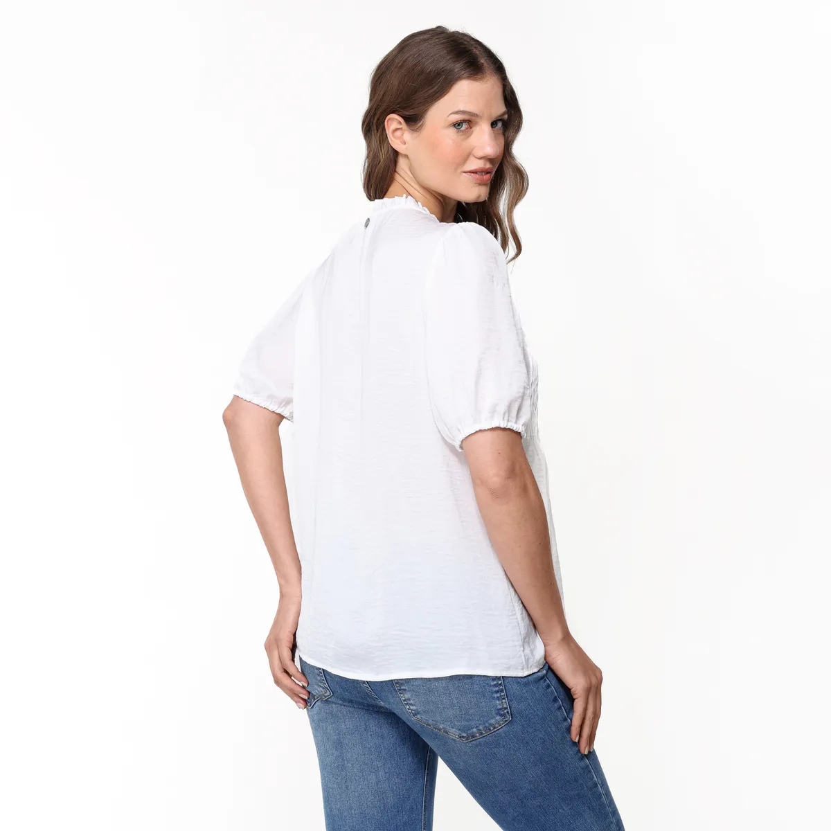 NEWPORT - Blusa Mujer Anudada Manga corta Newport