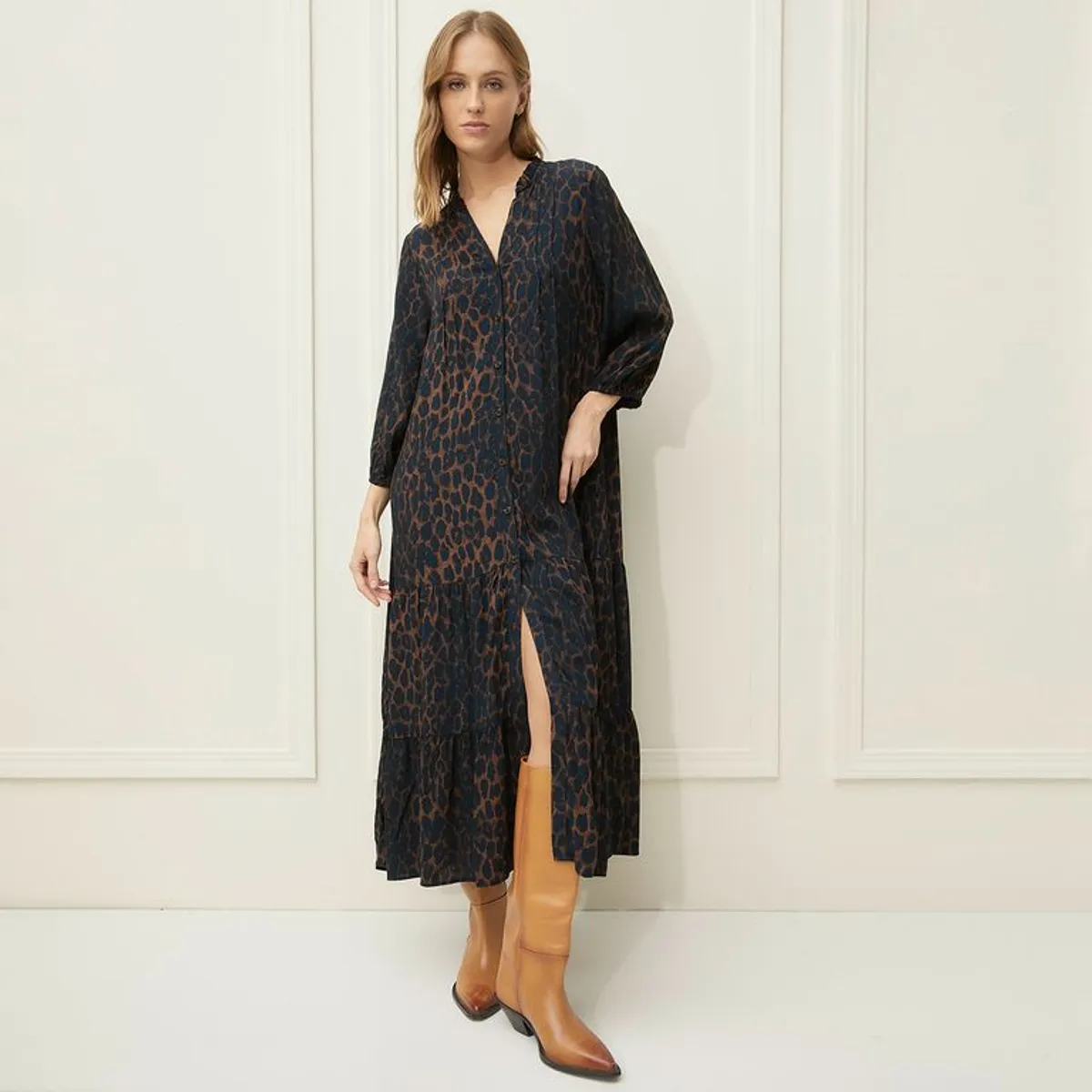 BASEMENT - Vestido Mujer Medio Casual Basement