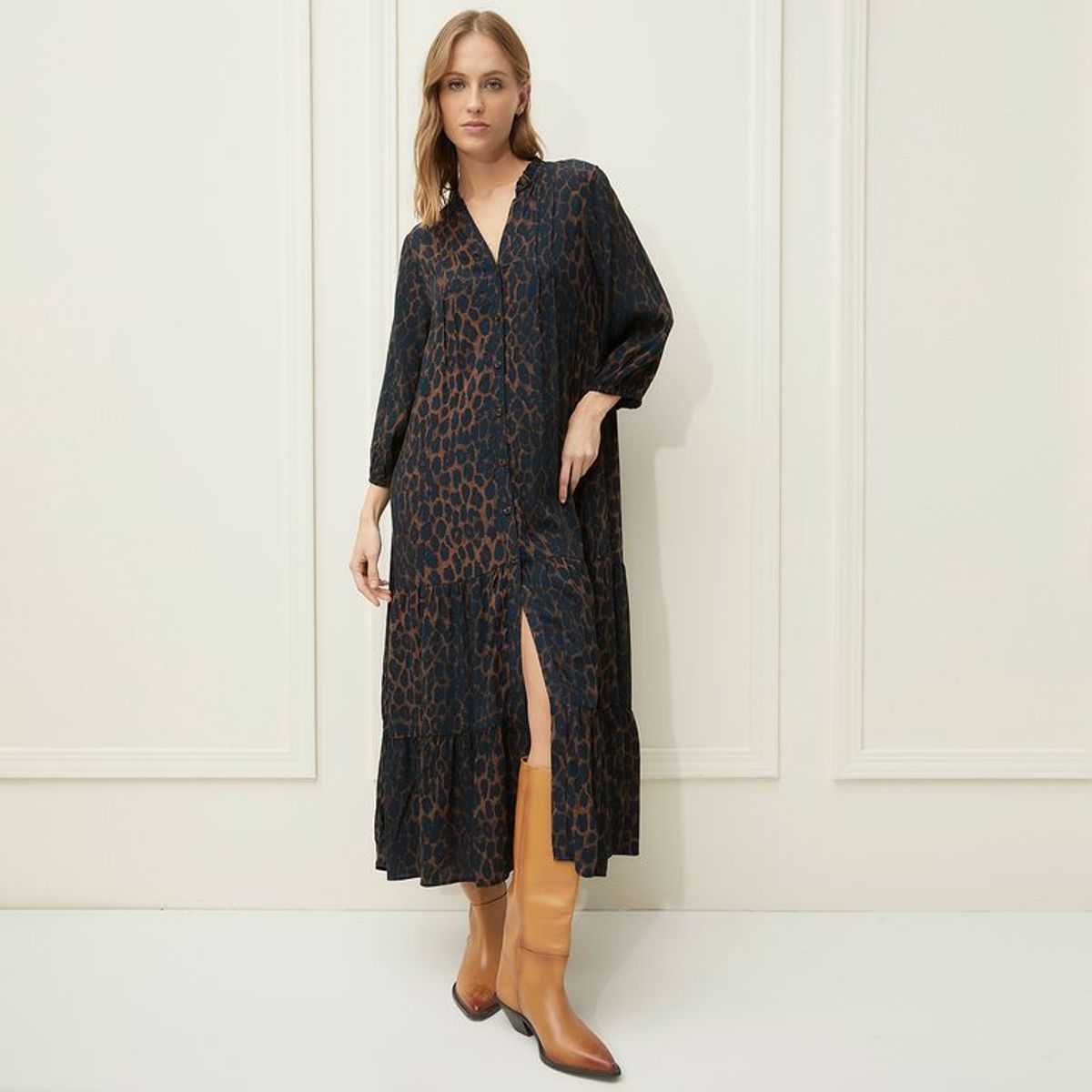 BASEMENT - Vestido Mujer Medio Casual Basement