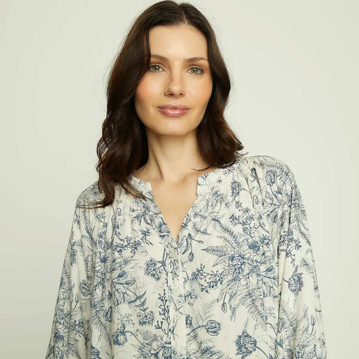 APOLOGY - Blusa Mujer con Estampado Manga larga globo Apology