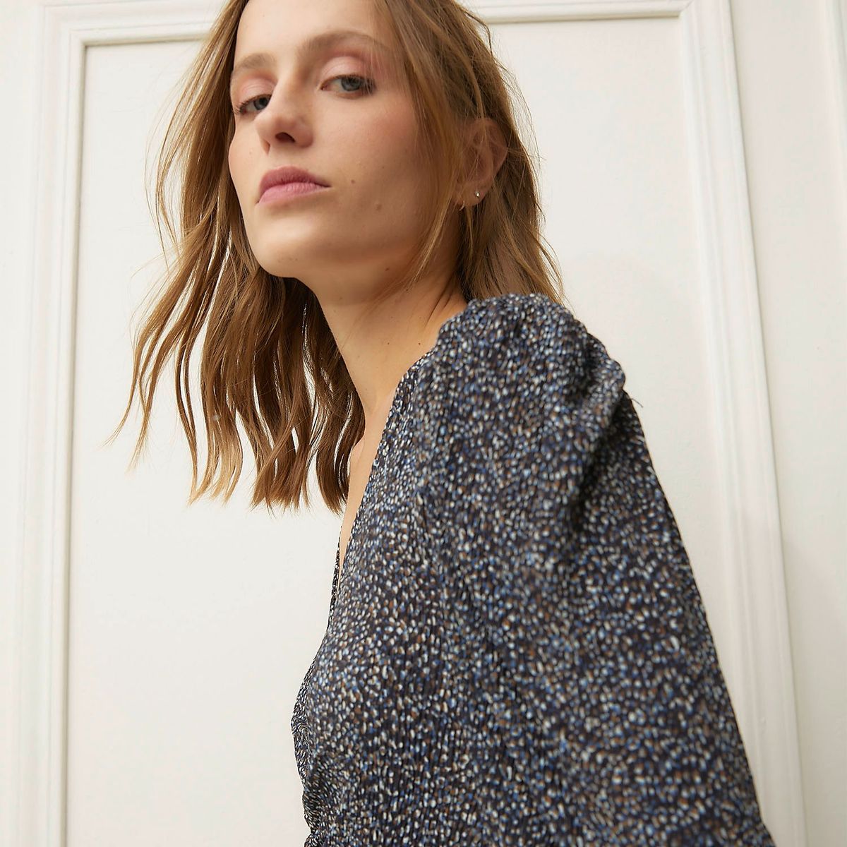 BASEMENT - Vestido Mujer Medio Casual con Estampado Basement 