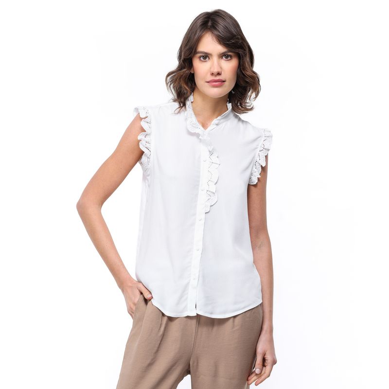 UNIVERSITY CLUB - Blusa Mujer Con Bordado Sin mangas University Club