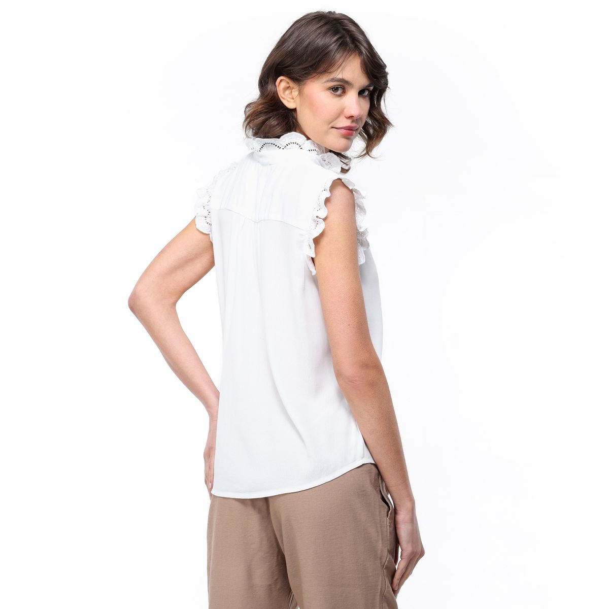 UNIVERSITY CLUB - Blusa Mujer Con Bordado Sin mangas University Club
