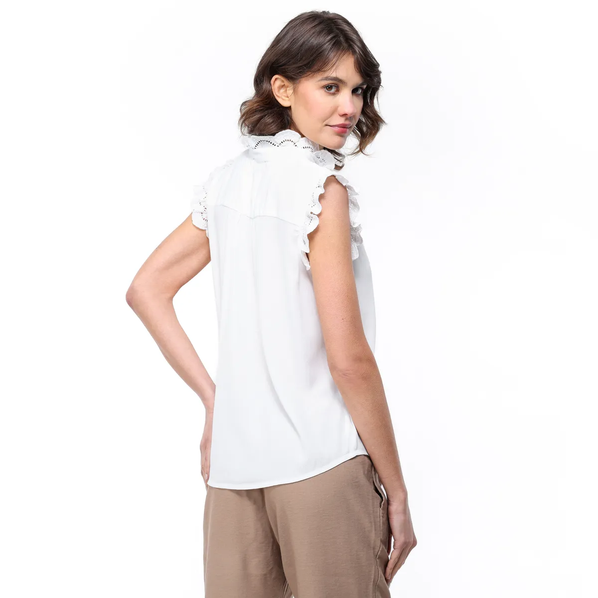 UNIVERSITY CLUB - Blusa Mujer Con Bordado Sin mangas University Club