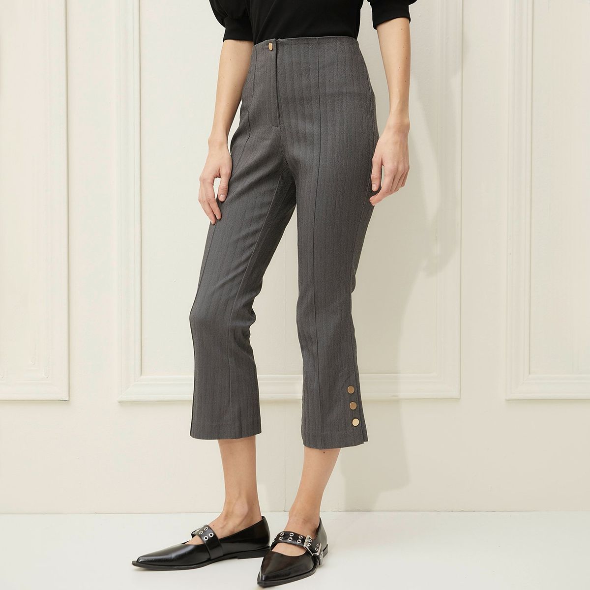 BASEMENT - Pantalón Culotte Mujer Tiro alto Basement