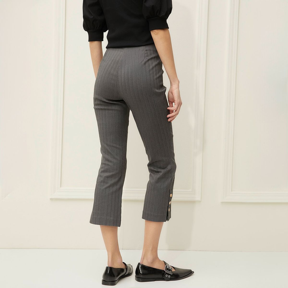 BASEMENT - Pantalón Culotte Mujer Tiro alto Basement