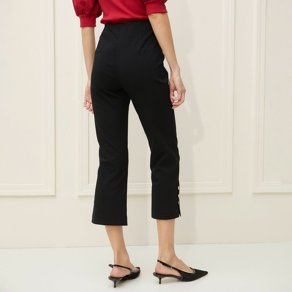 BASEMENT - Pantalón Culotte Mujer Tiro alto Basement