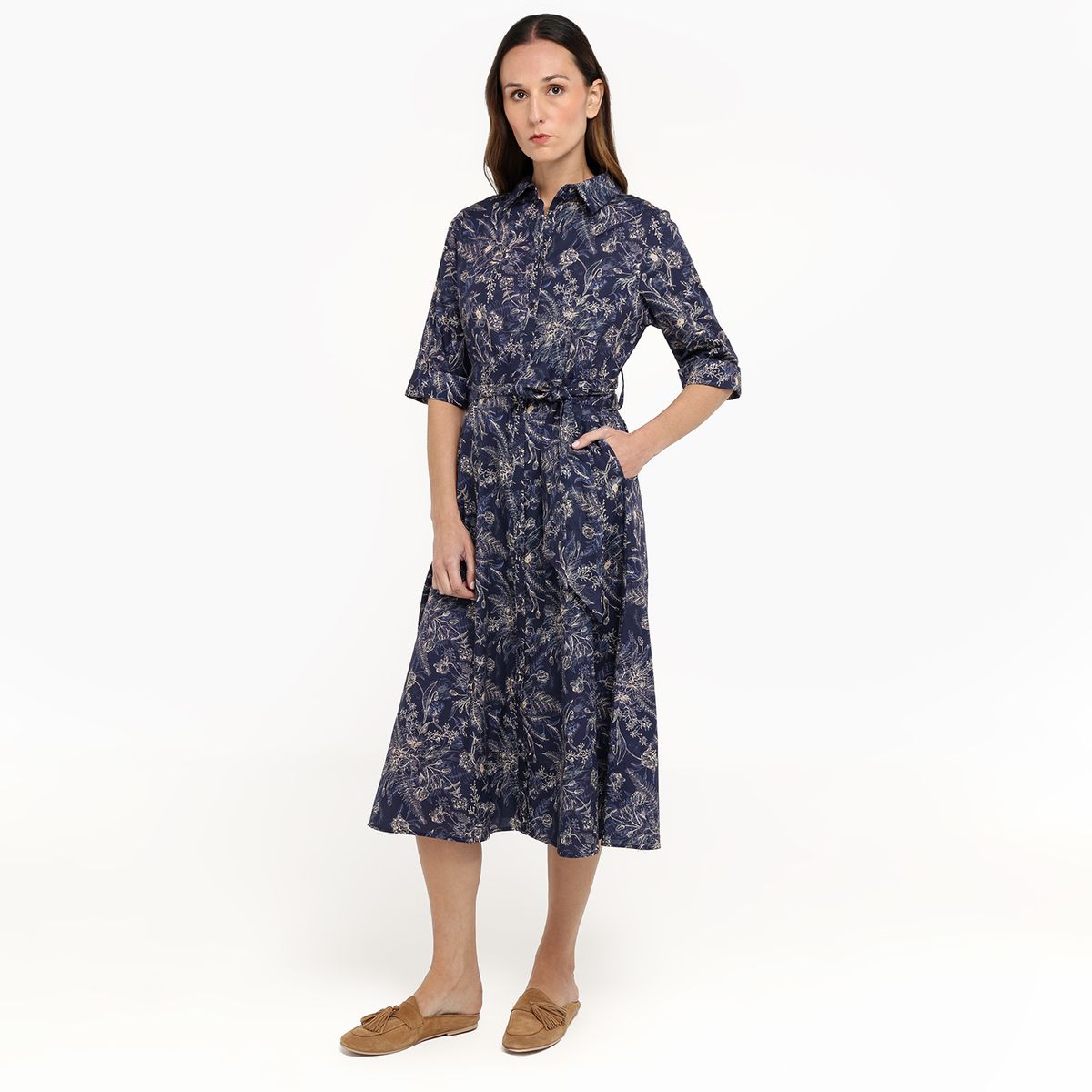 APOLOGY - Vestido Mujer Largo Casual Algodón Apology