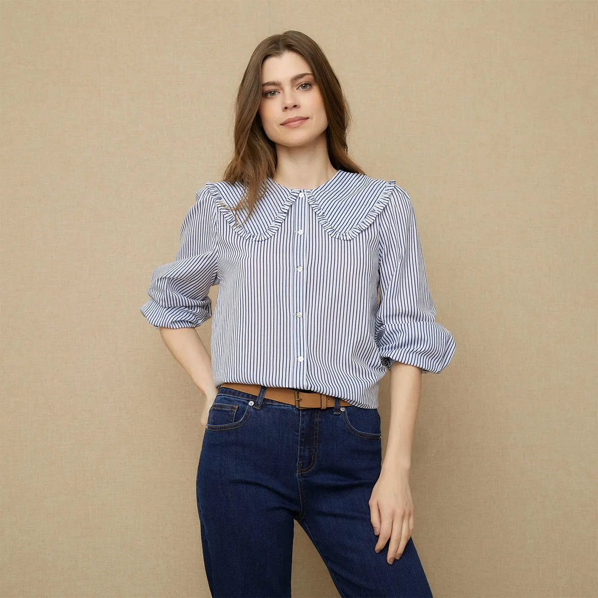 UNIVERSITY CLUB - Blusa Mujer Manga larga Algodón University Club