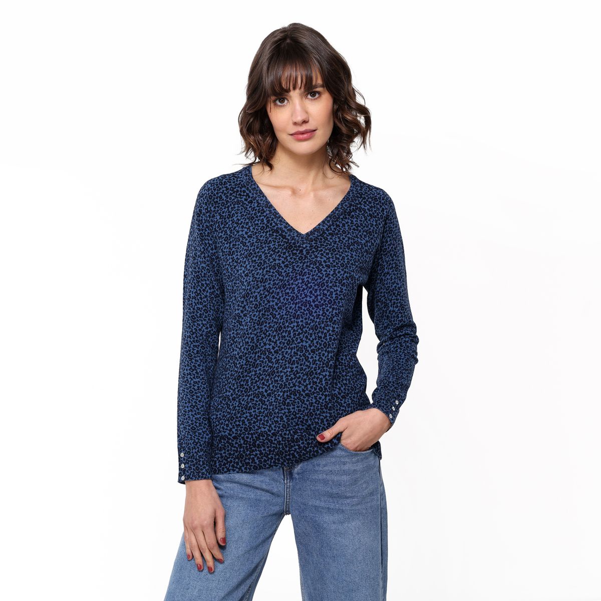 UNIVERSITY CLUB - Saco Mujer Animal Print de Algodón University Club