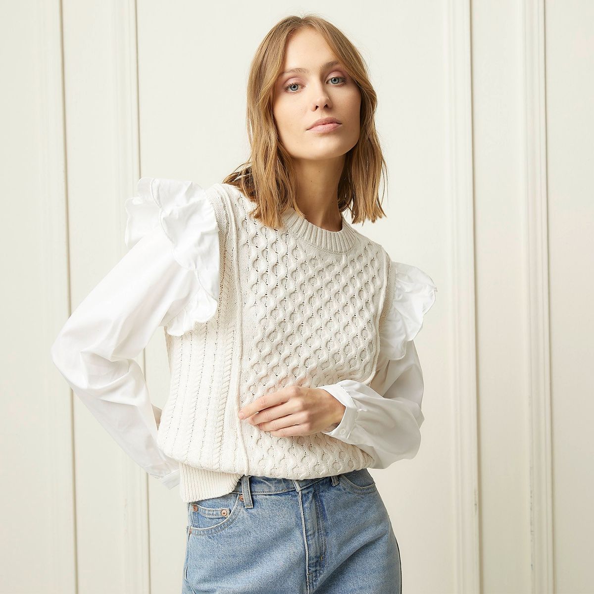 BASEMENT - Saco Mujer Algodón Basement