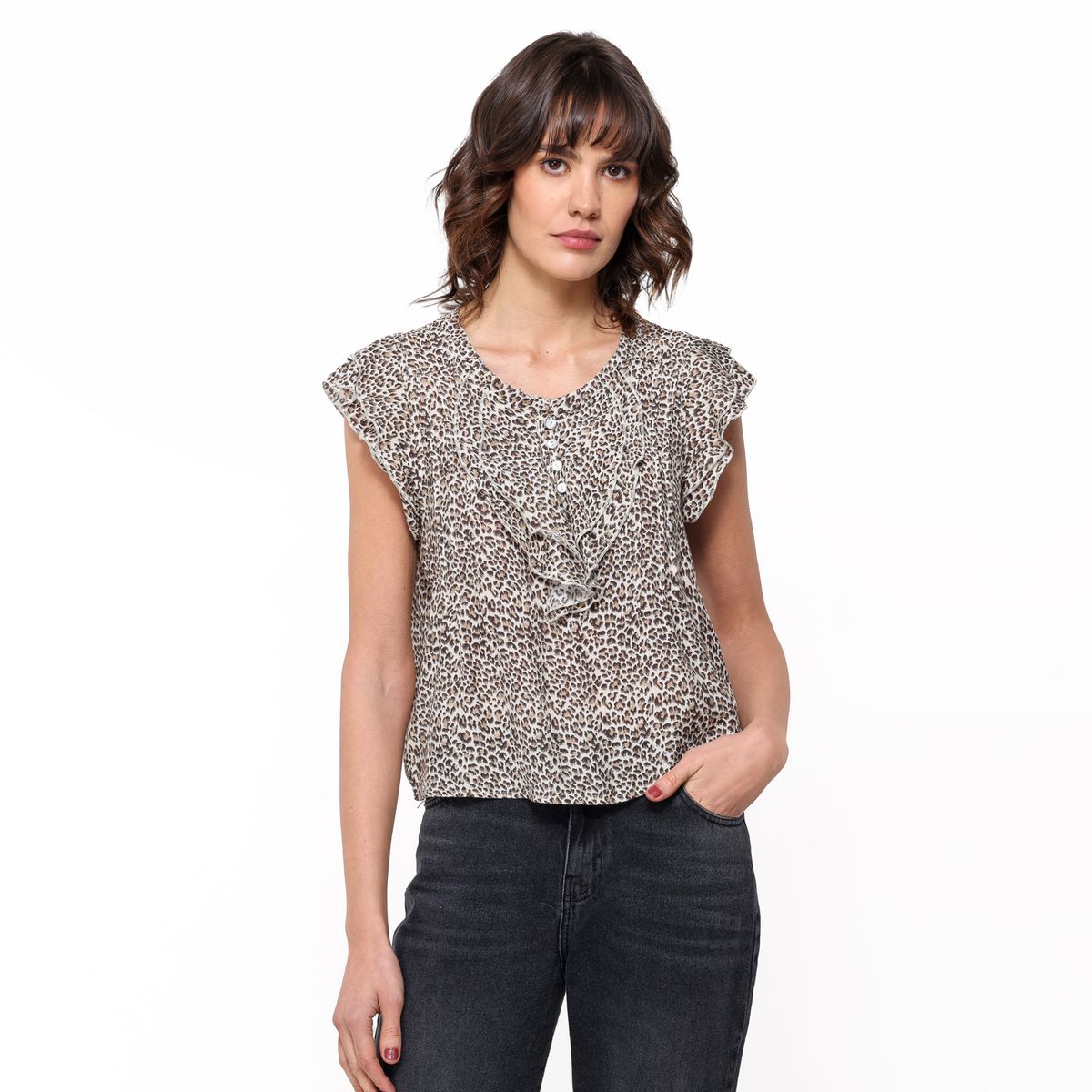 UNIVERSITY CLUB - Blusa Mujer con Boleros Sin mangas University Club