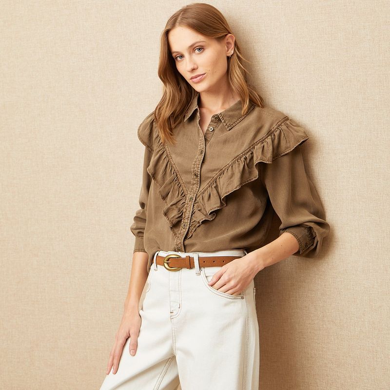 UNIVERSITY CLUB - Camisa Mujer Manga larga University Club