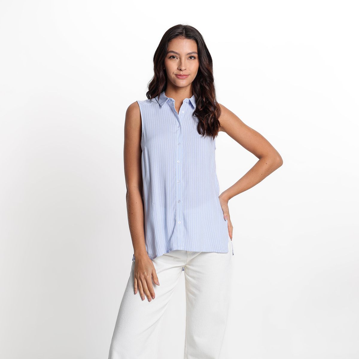 UNIVERSITY CLUB - Blusa Mujer con Puntos Sin mangas University Club