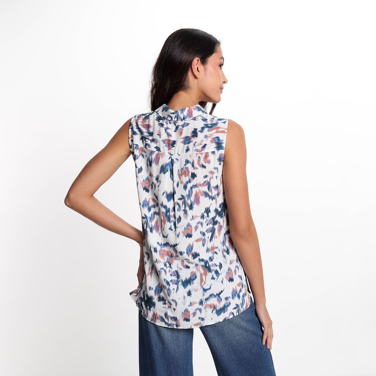 UNIVERSITY CLUB - Blusa Mujer con Puntos Sin mangas University Club