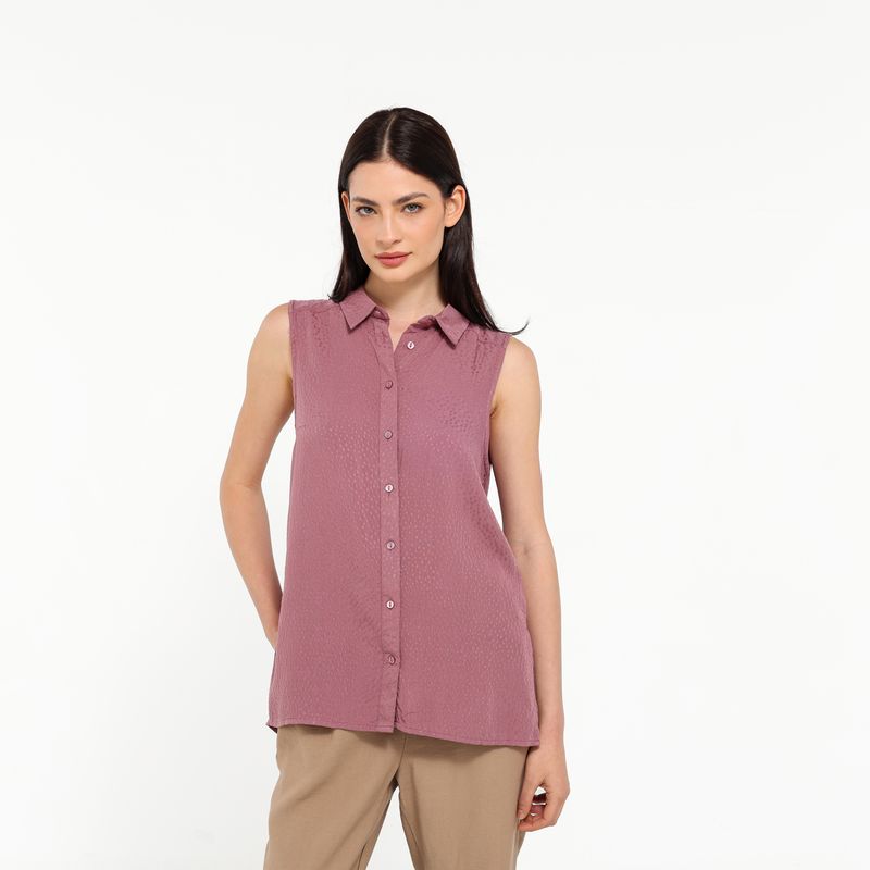 UNIVERSITY CLUB - Blusa Mujer con Puntos Sin mangas University Club