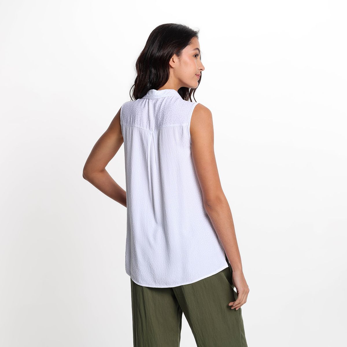 UNIVERSITY CLUB - Blusa Mujer con Puntos Sin mangas University Club