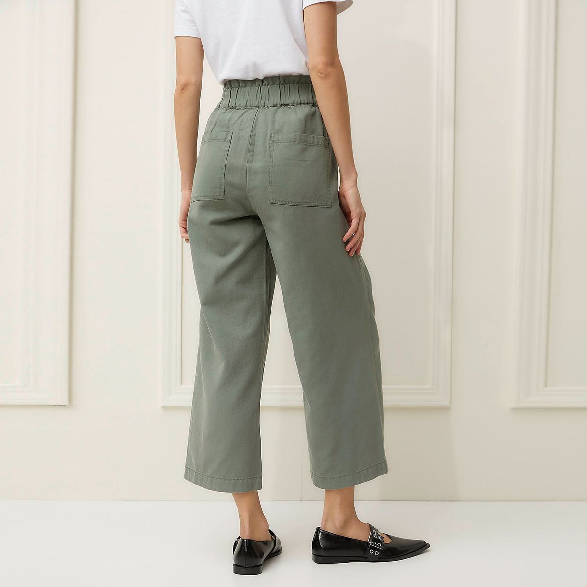BASEMENT - Pantalón Culotte Mujer Tiro alto Basement