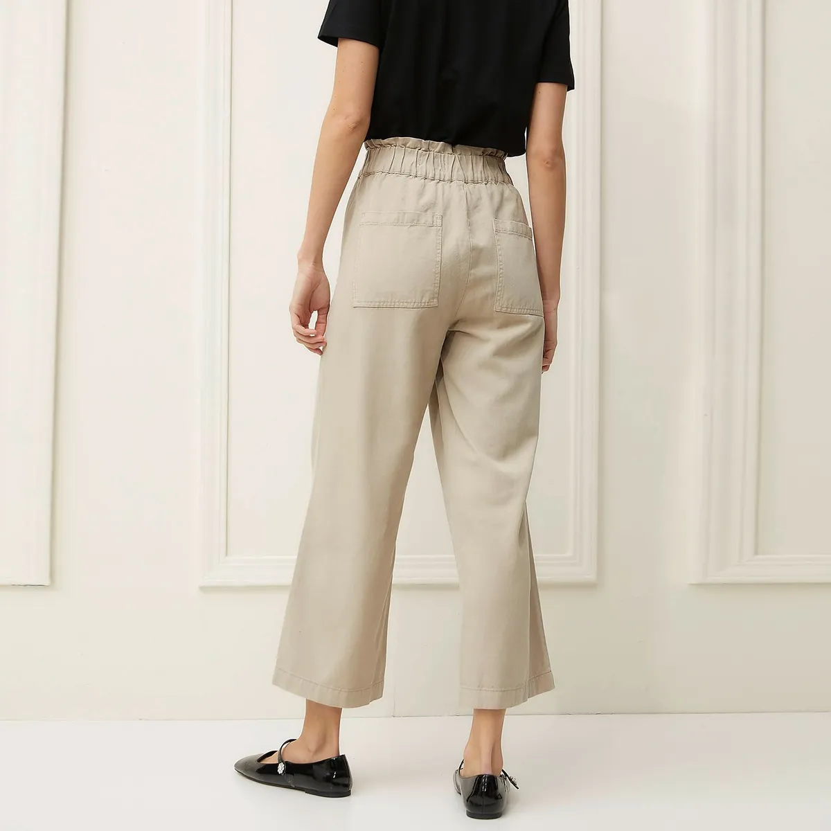 BASEMENT - Pantalón Culotte Mujer Tiro alto Basement