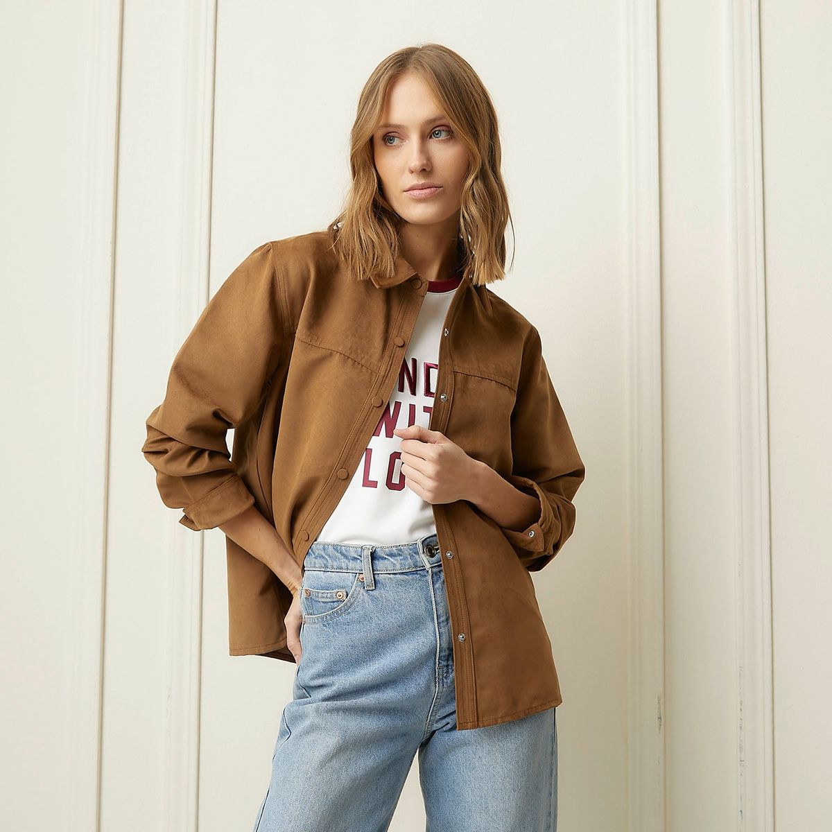 BASEMENT - Sobrecamisa Mujer Basement