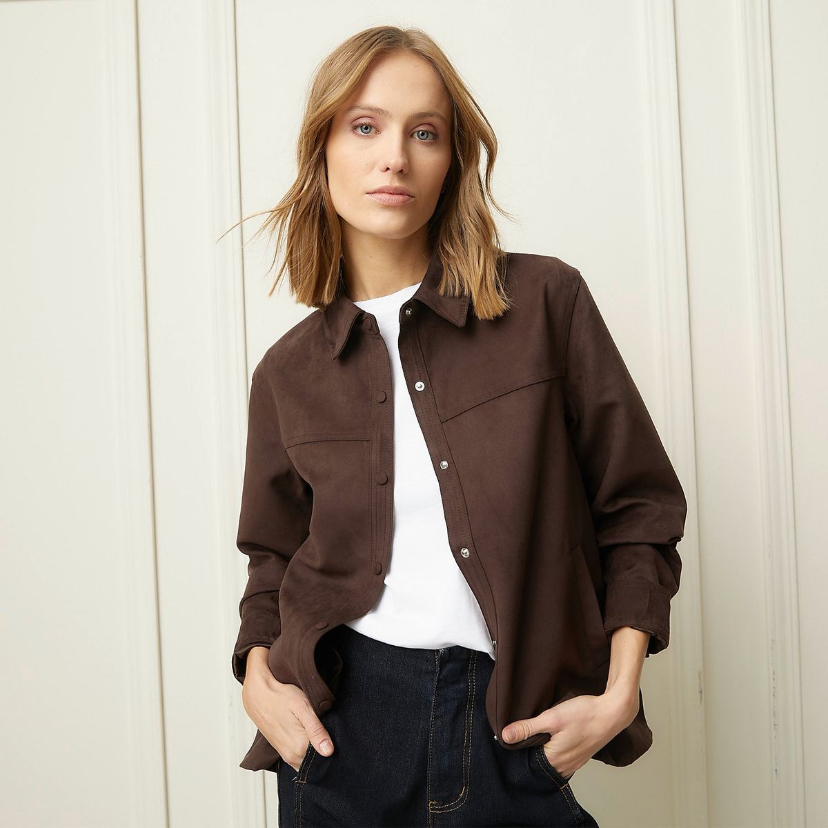 BASEMENT - Sobrecamisa Mujer Basement