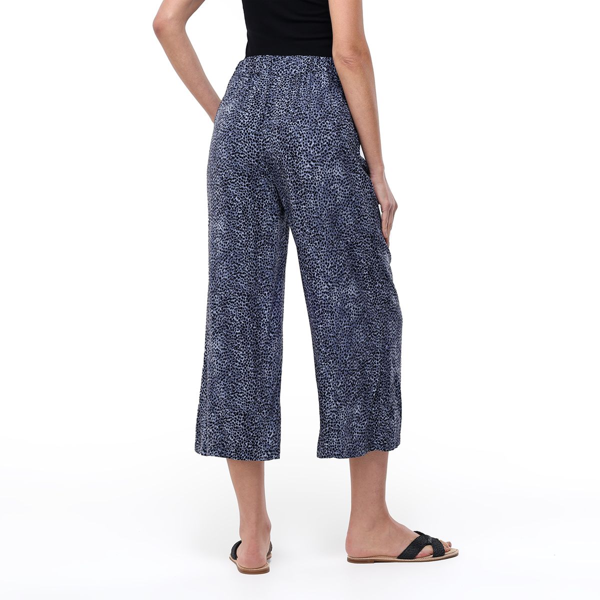 UNIVERSITY CLUB - Pantalón Culotte Mujer Tiro alto con Estampado University Club